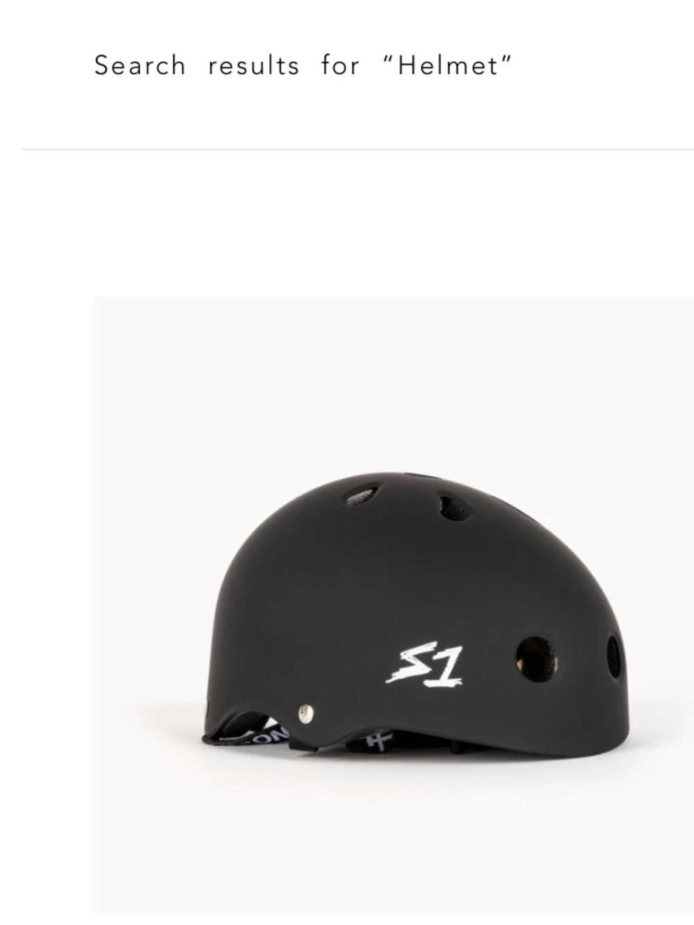 Matte Black Kids Skate Helmet